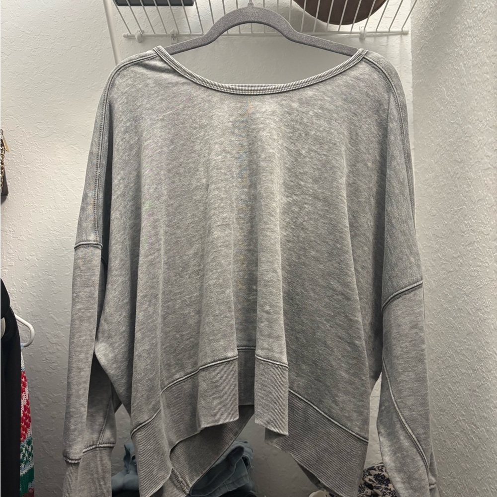 Lovestitch Heather Gray Knit Top